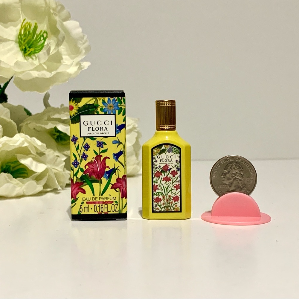 Gucci Flora Gorgeous Orchid EDP Mini Splash 5ml/0.16oz New In Box NIB